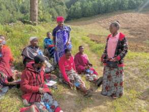 Community women prepare for outreach activities