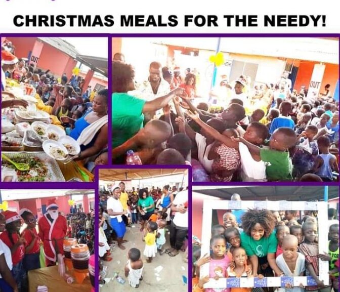 christmas meals for 700 needy children in ghana