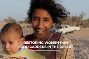 Restoring women-run food gardens in the desert