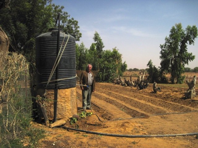 RAIN Board Chair John Ahlgren in garden