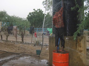 Tagantassou water tank connection to school tap