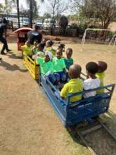 tour on the train at the animal farm