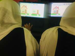 Students working on a project