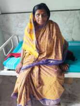 Jijabai after a session of physiotherapy