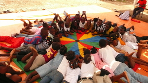 Child-friendly space at SINEAS IDP Camp