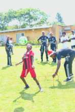 Showing the Orlando Pirates Players His Skills!