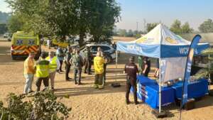 Serving lunch to first responders in Huelva, Spain