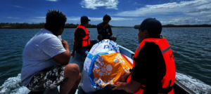 Boating warm meals to remote villages in Mexico