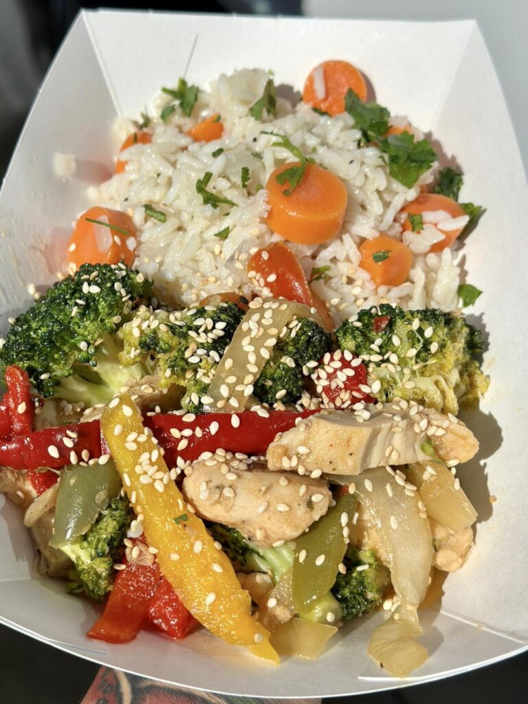 WCK-prepared meal in California after flooding