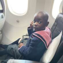 They have a great time on the airplane!