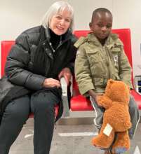 Emily Reynolds, with Francois, age 6 from Burkina