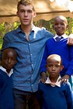 Calum and Jitegemee Students
