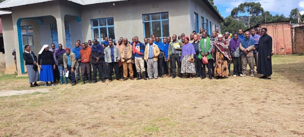 12 village local leaders with religious leaders