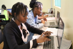 Digital Literacy Program students in class