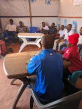 Meeting between refugees and the business people