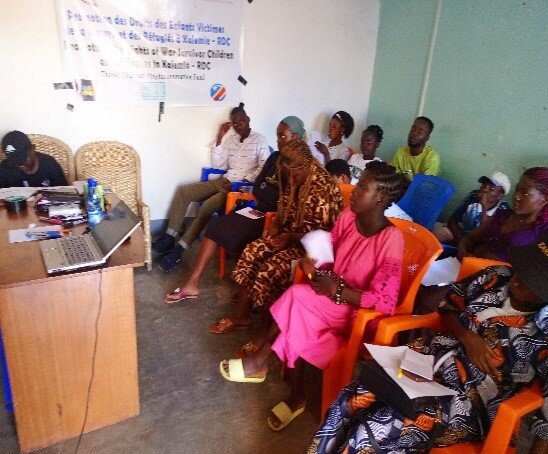 Young people during the training session