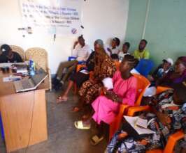 Young people during the training session