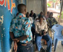 Meeting refugee leaders in Kinshasa to discuss