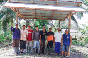 Building the wood vinegar unit together