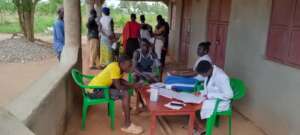 Some of the people during the clinic