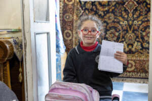 Maria, a happy and proud student