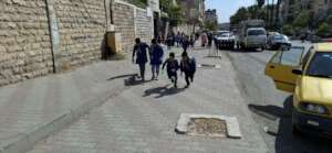 going to school in Aleppo