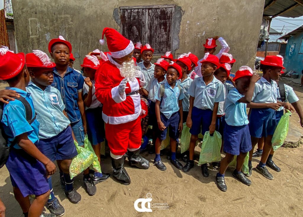 Christmas for 200 families in a Lagos slum