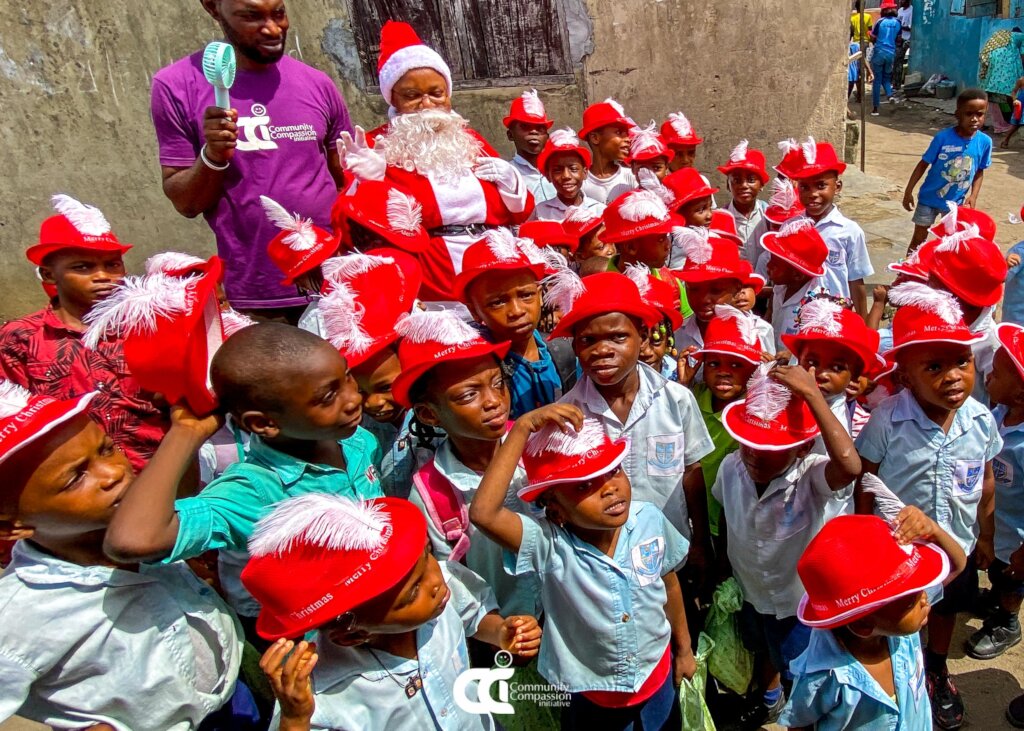 Christmas for 200 families in a Lagos slum