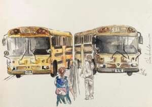 Watercolour of Carrying Bags - A5