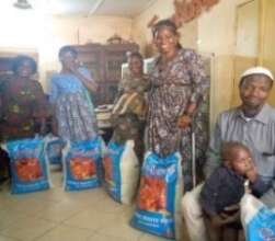 Receiving sacks of rice 2