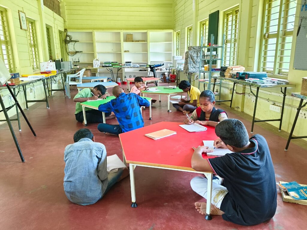 Students at the Innovation Hub