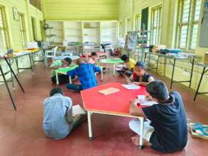 Students at the Innovation Hub