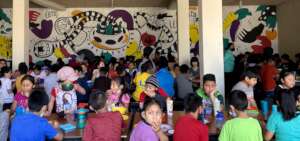 Cafeteria at Nuestro Futuro Primary School