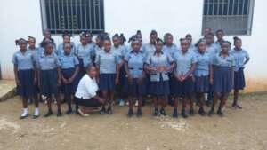 Our team is helping the students