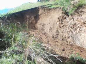 Mountainside Road Damage - Hurricane Melissa