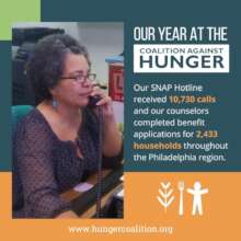 Our Year at the Coalition Against Hunger