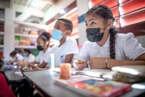 Students paying attention in the classroom
