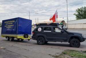 Krysoff driving aid to Ukraine