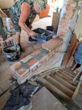 working on the house for couple that lost theirs