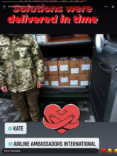 Medical supplies arrived in time!