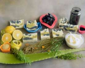 Some of the natural plants she uses