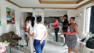 Women in the "Bartender and Waitress" course