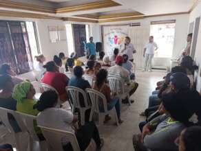 One of our sessions with the community