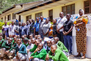 HAND WASHING STATION IN MAZOMBE SECONDARY SCHOOL