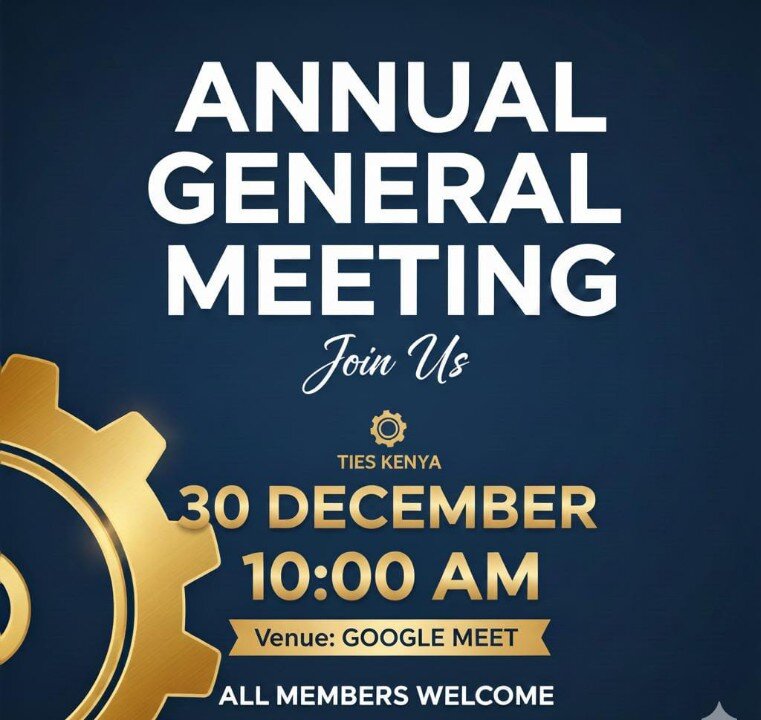 TIES Kenya AGM poster