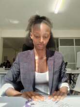 Tessa at the office