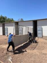 Building work at the Farm Refuge