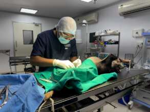 Removing the metal wire through Surgery