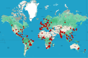 World Map of Events