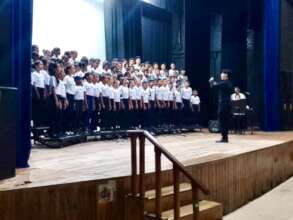 The children's choir of The Wayuu Taya Nucleus.